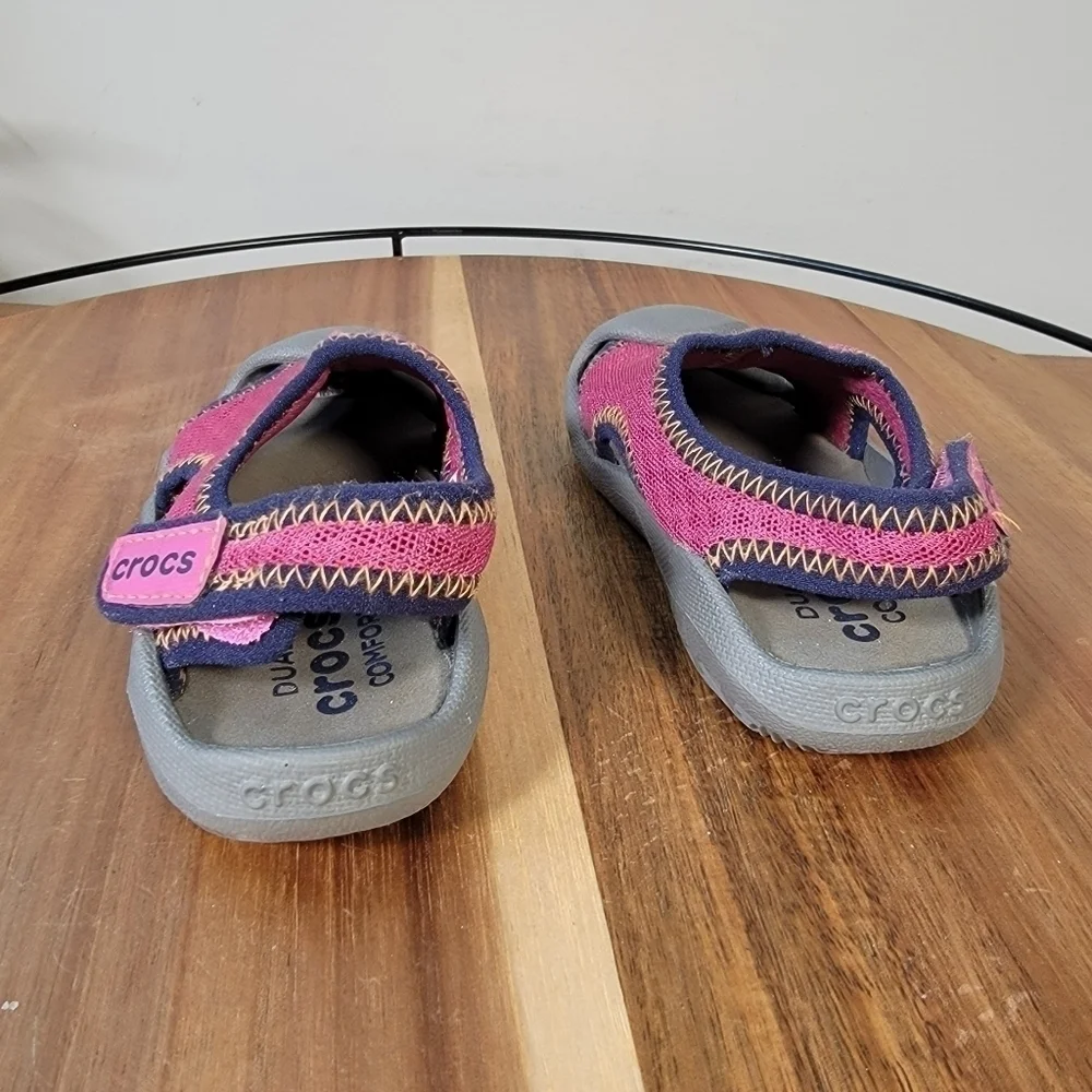 Crocs Swiftwater Sandals Pink Water Shoes Sandals Size C 7